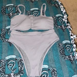 Grey High Wasited Bikini